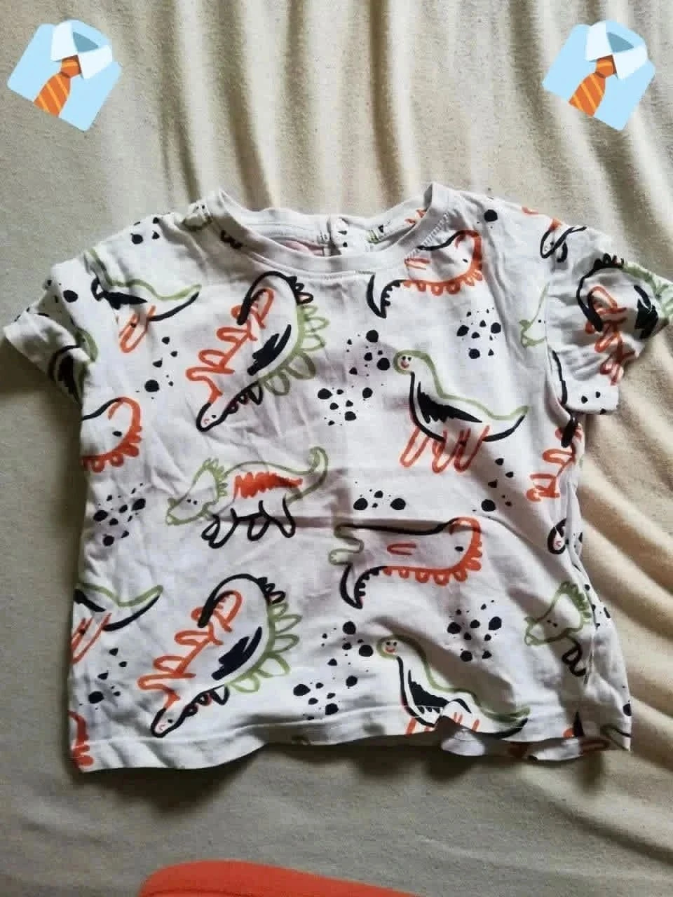Gémo T-shirt bébé crocodiles 24 mois Bon état ludique pas cher